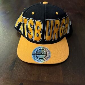 City Hunter‎ Pittsburgh Cap - Black and Yellow